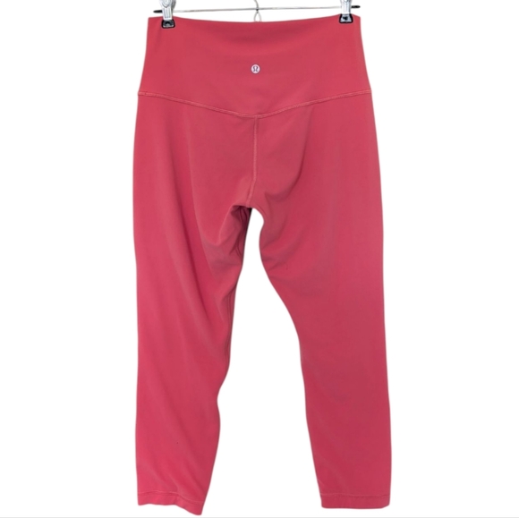 Lululemon Align High-Rise Crop Womens 10 Yoga Run Active Raspberry 9 22 Nulu - Picture 4 of 13